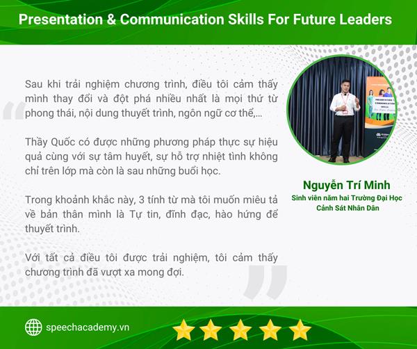 Phản hồi từ học viên Presentation Skills For Future Leaders